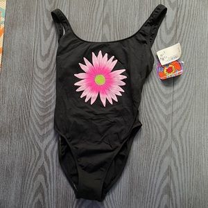 Vintage One piece Swimsuit- NWT . Tango Rose
